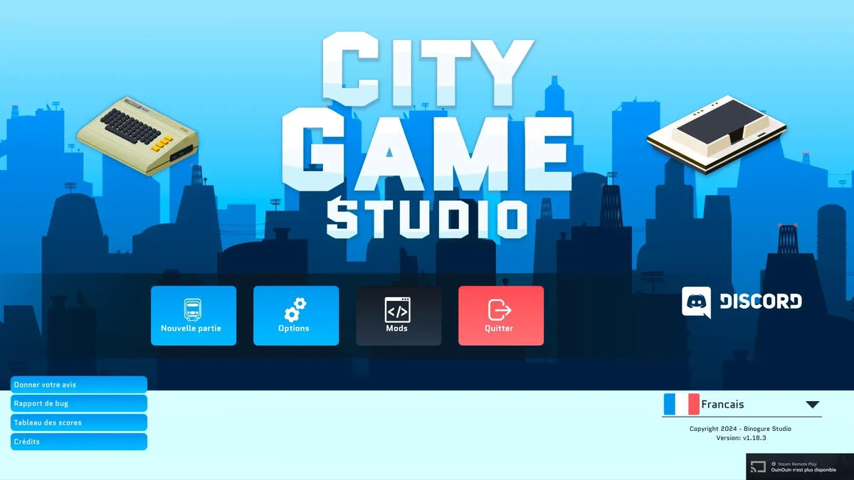 City Game Studio - Créez votre studio de jeux vidéo !