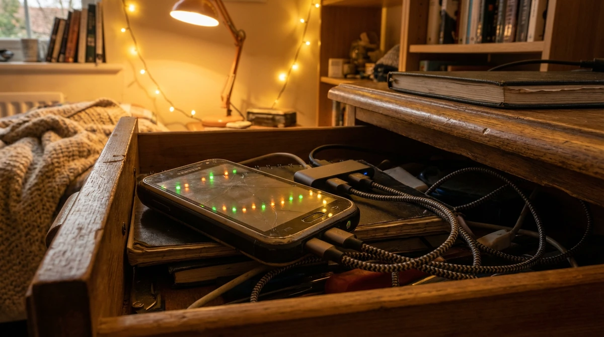 Ce mec héberge son site web sur un vieux smartphone