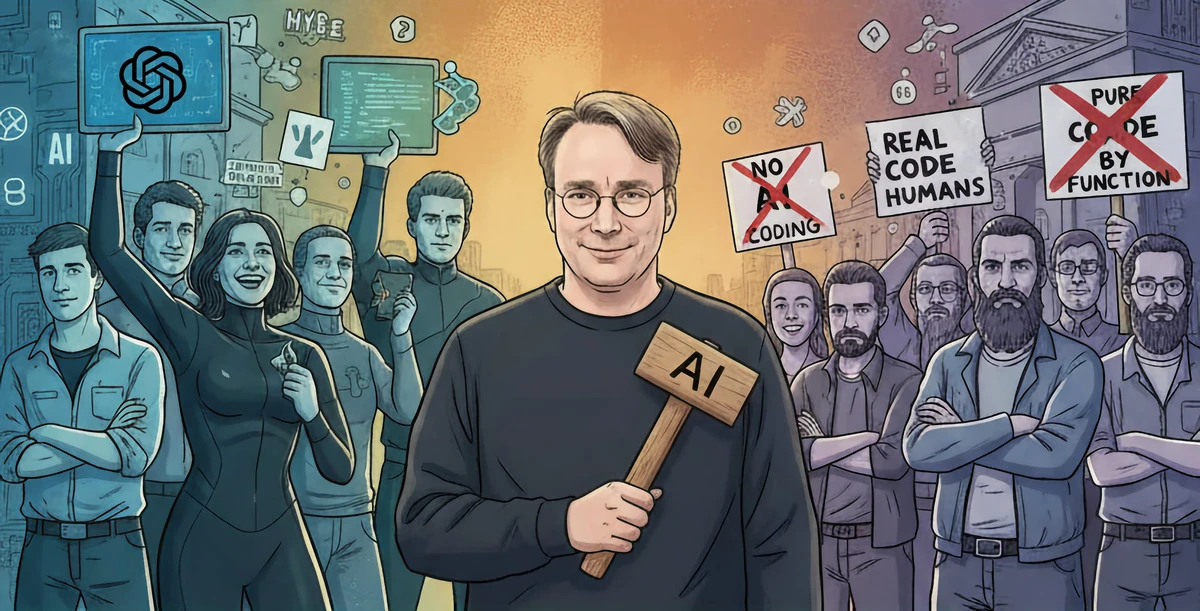 Linus Torvalds - Le vibe coding c'est cool, mais pas pour du code critique