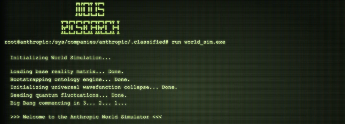World Sim - Le simulateur IA pour explorer tous les possibles (et un accès gratuit à Claude 3)