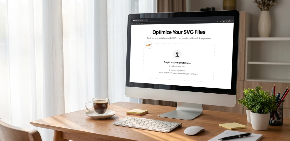 Tiny SVG - Compressez vos SVG sans rien uploader