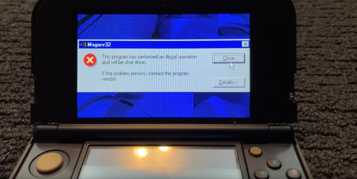 Windows 95 sur Nintendo 3DS - Aussi fun qu'inutile